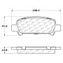 CENTRIC PARTS 300.07700 Centric Premium Semi-Metallic Brake Pads with Shims and Hardware