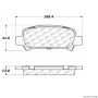 CENTRIC PARTS 300.07700 Centric Premium Semi-Metallic Brake Pads with Shims and Hardware