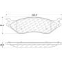 CENTRIC PARTS 300.07770 Centric Premium Semi-Metallic Brake Pads with Shims and Hardware