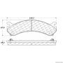 CENTRIC PARTS 300.07840 Centric Premium Semi-Metallic Brake Pads with Shims and Hardware