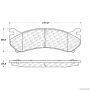 CENTRIC PARTS 300.07850 Centric Premium Semi-Metallic Brake Pads with Shims and Hardware