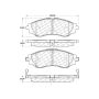 CENTRIC PARTS 300.07970 Centric Premium Semi-Metallic Brake Pads with Shims and Hardware