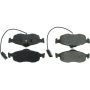 CENTRIC PARTS 300.08010 Centric Premium Semi-Metallic Brake Pads with Shims and Hardware