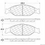 CENTRIC PARTS 300.08040 Centric Premium Semi-Metallic Brake Pads with Shims and Hardware