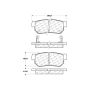 CENTRIC PARTS 300.08130 Centric Premium Semi-Metallic Brake Pads with Shims and Hardware