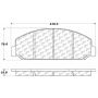 CENTRIC PARTS 300.08270 Centric Premium Semi-Metallic Brake Pads with Shims and Hardware