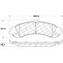 CENTRIC PARTS 300.08340 Centric Premium Semi-Metallic Brake Pads with Shims and Hardware
