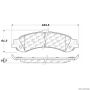 CENTRIC PARTS 300.08340 Centric Premium Semi-Metallic Brake Pads with Shims and Hardware