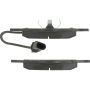 CENTRIC PARTS 300.08400 Centric Premium Semi-Metallic Brake Pads with Shims and Hardware