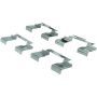 CENTRIC PARTS 300.08411 Centric Premium Semi-Metallic Brake Pads with Shims and Hardware