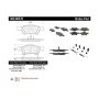 CENTRIC PARTS 300.08570 Centric Premium Semi-Metallic Brake Pads with Shims and Hardware