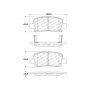 CENTRIC PARTS 300.08650 Centric Premium Semi-Metallic Brake Pads with Shims and Hardware