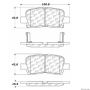CENTRIC PARTS 300.08650 Centric Premium Semi-Metallic Brake Pads with Shims and Hardware