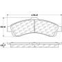 CENTRIC PARTS 300.08820 Centric Premium Semi-Metallic Brake Pads with Shims and Hardware