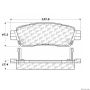CENTRIC PARTS 300.08830 Centric Premium Semi-Metallic Brake Pads with Shims and Hardware