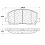 CENTRIC PARTS 300.08840 Centric Premium Semi-Metallic Brake Pads with Shims and Hardware