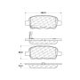 CENTRIC PARTS 300.09050 Centric Premium Semi-Metallic Brake Pads with Shims and Hardware