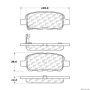 CENTRIC PARTS 300.09050 Centric Premium Semi-Metallic Brake Pads with Shims and Hardware