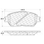 CENTRIC PARTS 300.09060 Centric Premium Semi-Metallic Brake Pads with Shims and Hardware