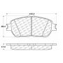 CENTRIC PARTS 300.09061 Centric Premium Semi-Metallic Brake Pads with Shims and Hardware