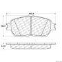 CENTRIC PARTS 300.09061 Centric Premium Semi-Metallic Brake Pads with Shims and Hardware