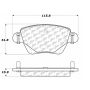 CENTRIC PARTS 300.09110 Centric Premium Semi-Metallic Brake Pads with Shims