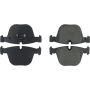 CENTRIC PARTS 300.09193 Centric Premium Semi-Metallic Brake Pads with Shims and Hardware