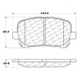 CENTRIC PARTS 300.09230 Centric Premium Semi-Metallic Brake Pads with Shims and Hardware