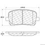 CENTRIC PARTS 300.09230 Centric Premium Semi-Metallic Brake Pads with Shims and Hardware