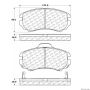 CENTRIC PARTS 300.09240 Centric Premium Semi-Metallic Brake Pads with Shims and Hardware