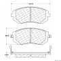 CENTRIC PARTS 300.09290 Centric Premium Semi-Metallic Brake Pads with Shims and Hardware