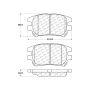 CENTRIC PARTS 300.09300 Centric Premium Semi-Metallic Brake Pads with Shims and Hardware