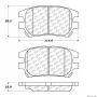 CENTRIC PARTS 300.09300 Centric Premium Semi-Metallic Brake Pads with Shims and Hardware