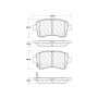 CENTRIC PARTS 300.09370 Centric Premium Semi-Metallic Brake Pads with Shims and Hardware