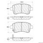 CENTRIC PARTS 300.09370 Centric Premium Semi-Metallic Brake Pads with Shims and Hardware