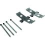 CENTRIC PARTS 300.09380 Centric Premium Semi-Metallic Brake Pads with Shims and Hardware