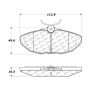 CENTRIC PARTS 300.09440 Centric Premium Semi-Metallic Brake Pads with Shims and Hardware