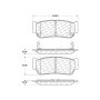 CENTRIC PARTS 300.09540 Centric Premium Semi-Metallic Brake Pads with Shims and Hardware