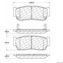 CENTRIC PARTS 300.09540 Centric Premium Semi-Metallic Brake Pads with Shims and Hardware