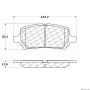 CENTRIC PARTS 300.09560 Centric Premium Semi-Metallic Brake Pads with Shims and Hardware