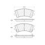 CENTRIC PARTS 300.09570 Centric Premium Semi-Metallic Brake Pads with Shims and Hardware