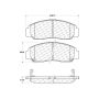 CENTRIC PARTS 300.09590 Centric Premium Semi-Metallic Brake Pads with Shims and Hardware