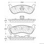 CENTRIC PARTS 300.09640 Centric Premium Semi-Metallic Brake Pads with Shims and Hardware