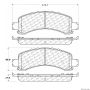 CENTRIC PARTS 300.09741 Centric Premium Semi-Metallic Brake Pads with Shims and Hardware