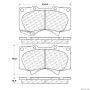 CENTRIC PARTS 300.09760 Centric Premium Semi-Metallic Brake Pads with Shims and Hardware