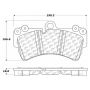 CENTRIC PARTS 300.09770 Centric Premium Semi-Metallic Brake Pads with Shims and Hardware