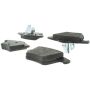 CENTRIC PARTS 300.09800 Centric Premium Semi-Metallic Brake Pads with Shims and Hardware
