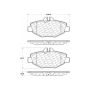 CENTRIC PARTS 300.09870 Centric Premium Semi-Metallic Brake Pads with Shims and Hardware