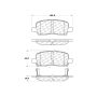 CENTRIC PARTS 300.09990 Centric Premium Semi-Metallic Brake Pads with Shims and Hardware