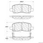 CENTRIC PARTS 300.09990 Centric Premium Semi-Metallic Brake Pads with Shims and Hardware
